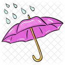 Rain Rain Protection Parasole Icon