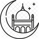Moon Star Mosque Icon