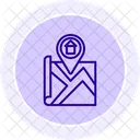 Real Estate Navigator Line Icon Icon