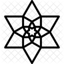 Star Recursive Star Sacred Geometry Icon