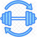 Repetition Fitness Continuous Icon