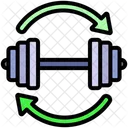 Repetition Fitness Continuous Icon