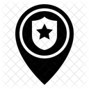 Police Station Placeholder Pin Pointer Gps Map Location Icon