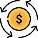 Investment Currency Reinvest Icon