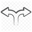 Road Arrows Arrowhead Direction Arrow Icon