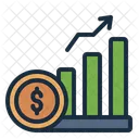 Sales Uptrend Money Icon