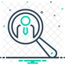 Search People Symbol Magnify Interview Icon