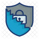 Security System Failure Security Breach Cyber Security Icon