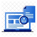 Sign Up And Upload Icon Effortless Upload Seamless Experience Icon