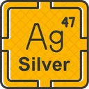 Silver Preodic Table Preodic Elements Icon