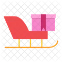 Sleigh Christmas Sledge Icon