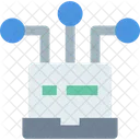 M Social Media Social Media Server Social Media Database Icon