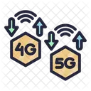 Speed 5 G Signal Icon