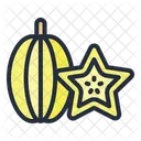 Star Fruit Fruit Food Icon