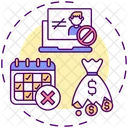 Strict cancellation policies  Icon