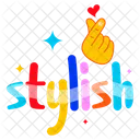 Stylish Word  Icon