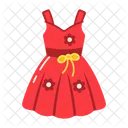 Summer Dress Frock Attire Icon