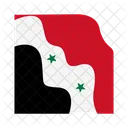 Syria Disaster Flag Icon