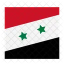 Syria Disaster Flag Icon