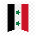 Syria Disaster Flag Icon
