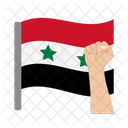 Syria Disaster Flag Icon