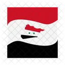 Syria Disaster Flag Icon