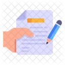Text Writing  Icon