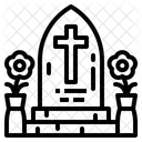 Tombstone Funeral Gravestone Icon
