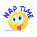 Nap Time Tongue Emoji Funny Emoji Icon