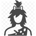 Caveman Female Prehistoric Icon