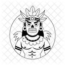 Tribal Leader Character Tribal Icon