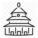 Tribal Temple Building Structure Icon