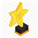 Trophy Triumph Star Award Icon