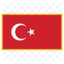 Turkey Flag Country Icon