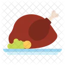 Turkey Chicken Plate Icon