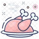 Roasted Chicken Chicken Grilled Food Icon