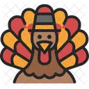 Turkey Pilgrim Thanksgiving Icon