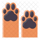 Two Dog Paws Icon