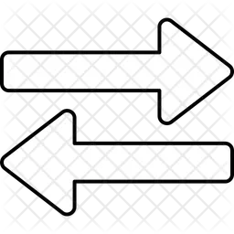 Two Way Arrows  Icon