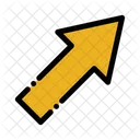 Arrow Up Rigth Arrow Sign Icon