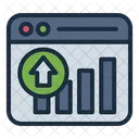 Uptrend Chart Stocks Icon