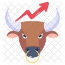 Bull Graph Bull Chart Uptrend Stock Icon