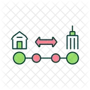 Urban Rural Area Icon