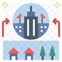 Urbanisation Urban Change Icon