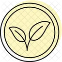 Vegan Color Shadow Thinline Icon Icon