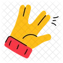 Vulcan Salute Split Fingers Live Long Icon