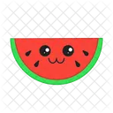 Watermelon Happy Vegetable Icon