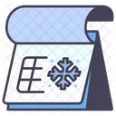 Winter Snow Calendar Icon