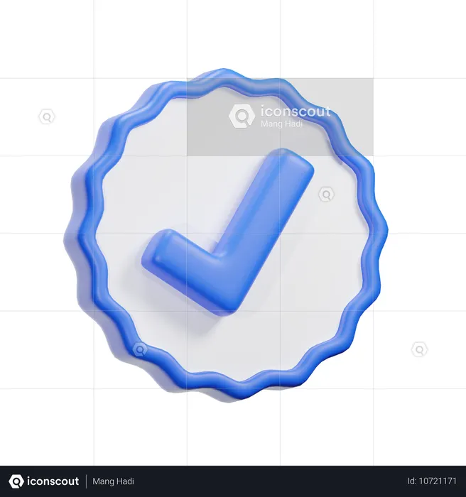 Approve  3D Icon