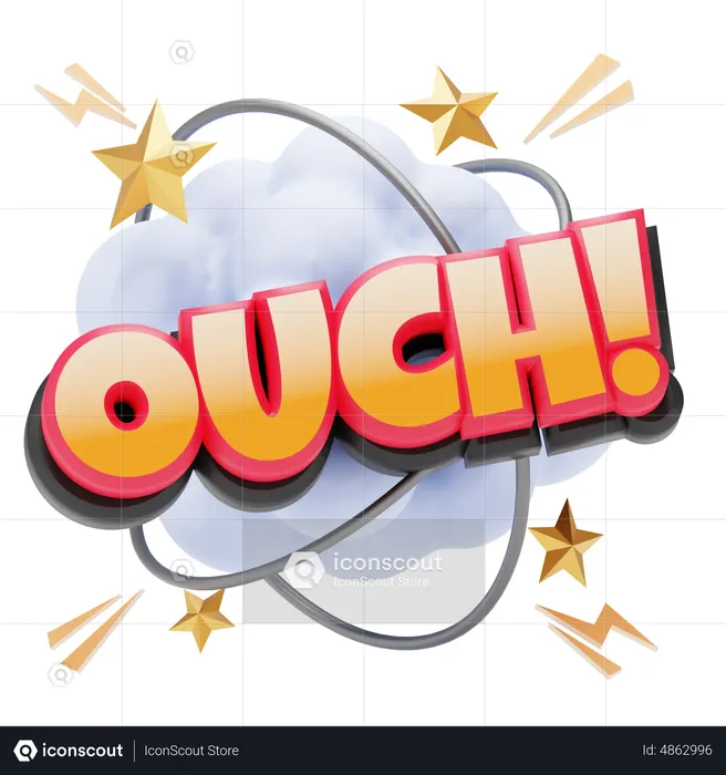 Ouch  3D Icon